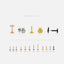 Beetle Nose Stud, Threadless Flat Back, Minimalist Style, A-SS574