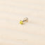 Peridot Stone Nose Stud, Threadless Flat Back, Minimalist Style, A-SS619