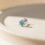 Turquoise Flower Nose Stud, Threadless Flat Back, Minimalist Style, A-SS1000