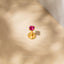 Ruby Stone Nose Stud, Threadless Flat Back, Minimalist Style, A-SS615