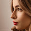 Moon Nose Stud, Threadless Flat Back, Minimalist Style, A-SS568
