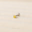 Golden Citrine Nose Stud, Threadless Flat Back, Minimalist Style, A-SS627