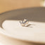 Crown Nose Stud, Threadless Flat Back, Minimalist Style, A-SS989
