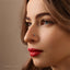 Teardrop Turquoise Nose Stud, Threadless Flat Back, Minimalist Style, A-SS596