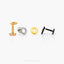Sun Nose Stud, Threadless Flat Back, Minimalist Style, A-SS910