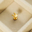 Bunny Head Nose Stud, Threadless Flat Back, Minimalist Style, A-SS979
