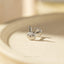 Bunny Head Nose Stud, Threadless Flat Back, Minimalist Style, A-SS979