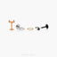 Marquise Stone Nose Stud, Threadless Flat Back, Minimalist Style, A-SS573