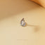 Diamond Shape Nose Stud, Threadless Flat Back, Minimalist Style, A-SS897