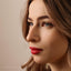 Triangle Emerald Nose Stud, Threadless Flat Back, Minimalist Style, A-SS555