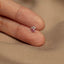 Pink Flower Nose Stud, Threadless Flat Back, Minimalist Style, A-SS998