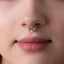 Opal Gemstone Nose Ring, Septum Hoop, Minimalist Style, A-SH632 SH633
