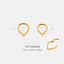 Teardrop Nose Ring, Septum Hoop, Minimalist Style, A-SH453 SH454