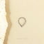 Teardrop Nose Ring, Septum Hoop, Minimalist Style, A-SH453 SH454