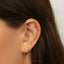 Black Salamander Geko Stud, Threadless Flat Back Earring, Minimalist Style, A-SS1020