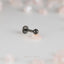 Black Ball Stud, Threadless Flat Back Earring, Minimalist Style, A-SS500 SS501 SS502