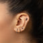Black Raven Skull Stud, Threadless Flat Back Earring, Minimalist Style, A-SS1063