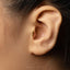 Black Raven Skull Stud, Threadless Flat Back Earring, Minimalist Style, A-SS1063