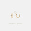Thin Ring Hoop, Huggies Earring, Minimalist Style, A-SH426 SH427 SH428 SH429 SH430 SH432