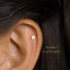 Star and Moon Stud, Threadless Flat Back Earring, Minimalist Style, A-SS567 SS568