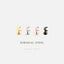Star and Moon Stud, Threadless Flat Back Earring, Minimalist Style, A-SS567 SS568