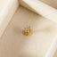 Sunflower Stud, Threadless Flat Back Earring, Minimalist Style, A-SS995