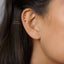 Garnet Stud, Threadless Flat Back Earring, Minimalist Style, A-SS597 SS598 SS599 SS600