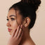 Garnet Stud, Threadless Flat Back Earring, Minimalist Style, A-SS597 SS598 SS599 SS600