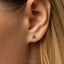 Rhinoceros Beetle Stud, Threadless Flat Back Earring, Minimalist Style, A-SS1073