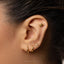 Snail Stud, Threadless Flat Back Earring, Minimalist Style, A-SS1043