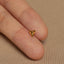 Shark Tooth Stud, Threadless Flat Back Earring, Minimalist Style, A-SS1105