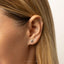 Bichon Frise Dog Stud, Threadless Flat Back Earring, Minimalist Style, A-SS1080
