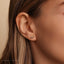 Planet Stud, Threadless Flat Back Earring, Minimalist Style, A-SS911