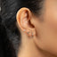 Ram Skull Stud, Threadless Flat Back Earring, Minimalist Style, A-SS1029