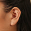 Cat Stud, Threadless Flat Back Earring, Minimalist Style, A-SS990