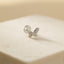 Butterfly Stud, Threadless Flat Back Earring, Minimalist Style, A-SS921