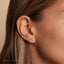 Feather Stud, Threadless Flat Back Earring, Minimalist Style, A-SS919