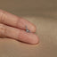 a tiny giraffe shaped ring sitting on top of a person's finger
