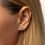 Puffer Fish Stud, Threadless Flat Back Earring, Minimalist Style, A-SS1106