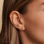 Fan Shaped Shell Stud, Threadless Flat Back Earring, Minimalist Style, A-SS926