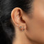 Daffodil Flower Stud, Threadless Flat Back Earring, Minimalist Style, A-SS1049