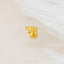 Cub Bear Stud, Threadless Flat Back Earring, Minimalist Style, A-SS1025