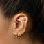Finger Heart Stud, Threadless Flat Back Earring, Minimalist Style, A-SS1009