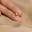 Finger Heart Stud, Threadless Flat Back Earring, Minimalist Style, A-SS1009