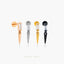 Spike on Baguette Stud, Threadless Flat Back Earring, Minimalist Style, A-SS898