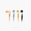 Spike on Baguette Stud, Threadless Flat Back Earring, Minimalist Style, A-SS898