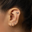 Capybara Stud, Threadless Flat Back Earring, Minimalist Style, A-SS1130