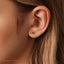 Stegosaurus Dinosaur Stud, Threadless Flat Back Earring, Minimalist Style, A-SS575