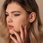 Stegosaurus Dinosaur Stud, Threadless Flat Back Earring, Minimalist Style, A-SS575