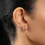 Beaver Stud, Threadless Flat Back Earring, Minimalist Style, A-SS1027